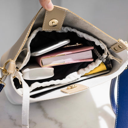 Women's PU Leather Bucket Shaped Bag - Wnkrs