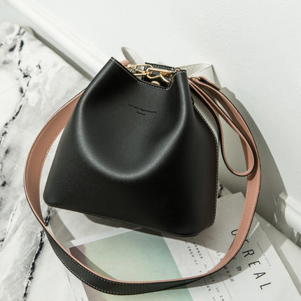 Women's PU Leather Bucket Shaped Bag - Wnkrs