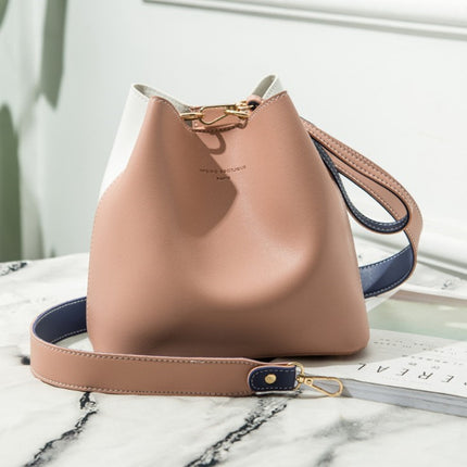 Women's PU Leather Bucket Shaped Bag - Wnkrs
