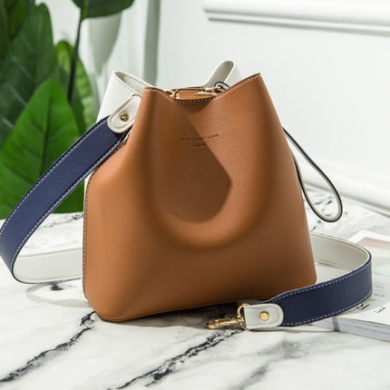 Women's PU Leather Bucket Shaped Bag - Wnkrs