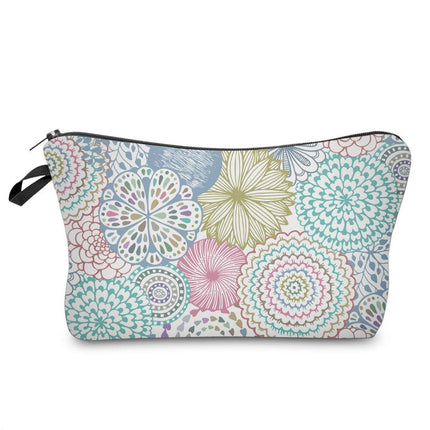 Vintage 3D Printed Cosmetic Bag - Wnkrs