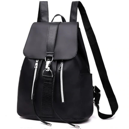 Waterproof Black Nylon Backpack - Wnkrs