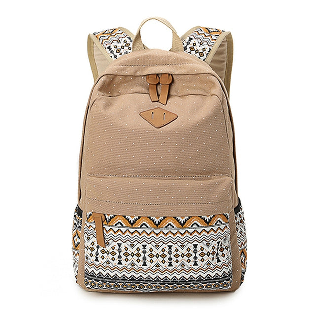 Ethnic Style Colorful Women's Canvas Backpack - Wnkrs