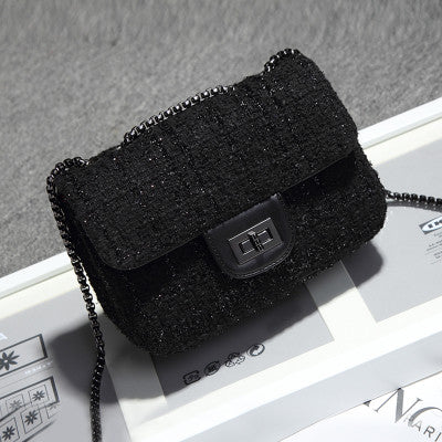 Women's Glittery Wool Evening Bag - Wnkrs