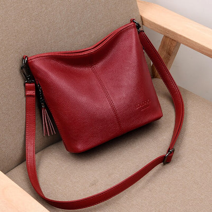 Women's Leather Crossbody Bag - Wnkrs