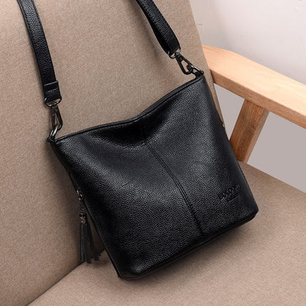 Women's Leather Crossbody Bag - Wnkrs