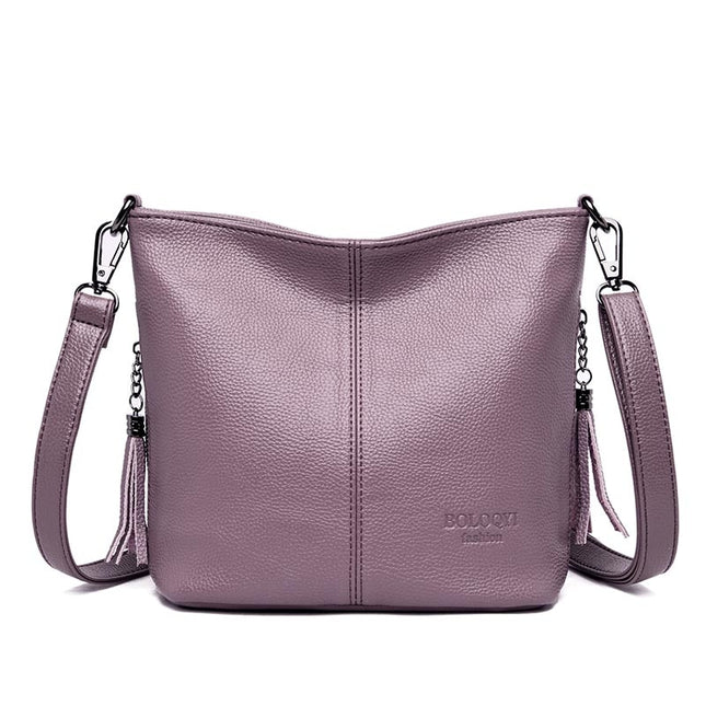 Women's Leather Crossbody Bag - Wnkrs