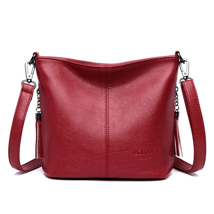 Women's Leather Crossbody Bag - Wnkrs