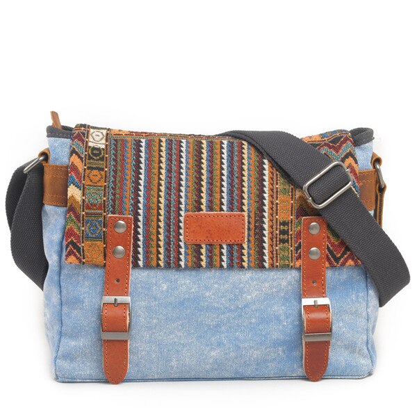 Boho Ornament Printed Crossbody Men's Bag - Wnkrs