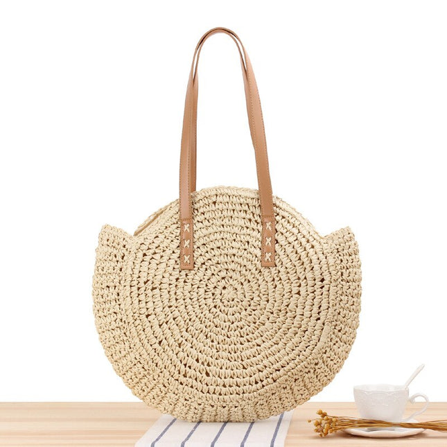 Women's Round Straw Bag - Wnkrs