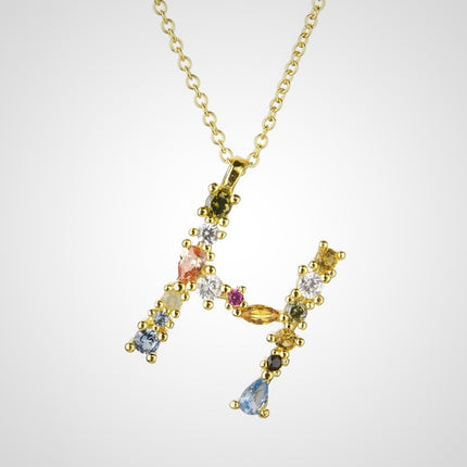 925 Sterling Silver Initial Pendant Necklace - wnkrs