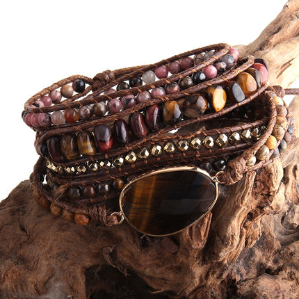 Bohemian Bracelet with Mixed Natural Stones - Wnkrs