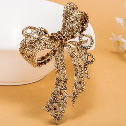 Kawaii Bow Shaped Rhinestone Women's Brooches - Wnkrs