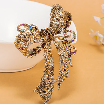 Kawaii Bow Shaped Rhinestone Women's Brooches - Wnkrs