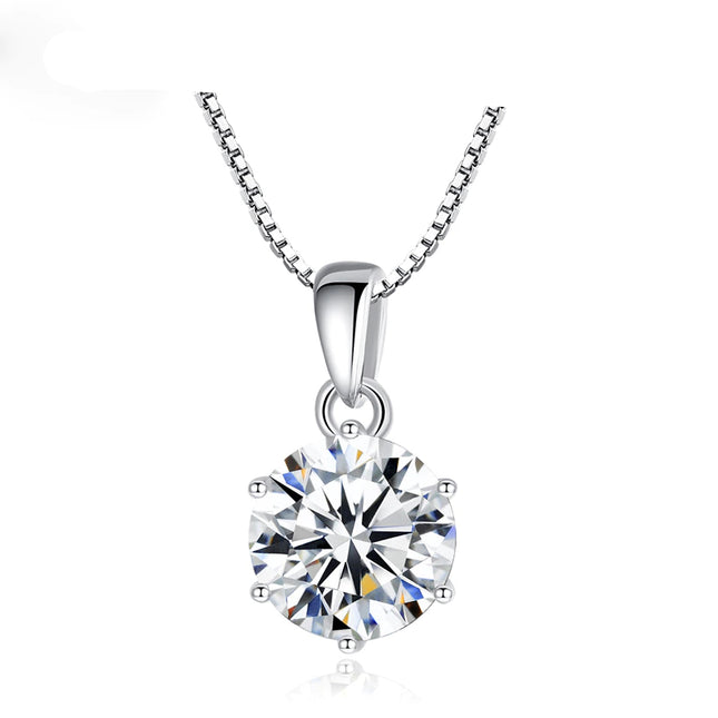 1 Carat Real Moissanite Pendant Necklace for Women - wnkrs