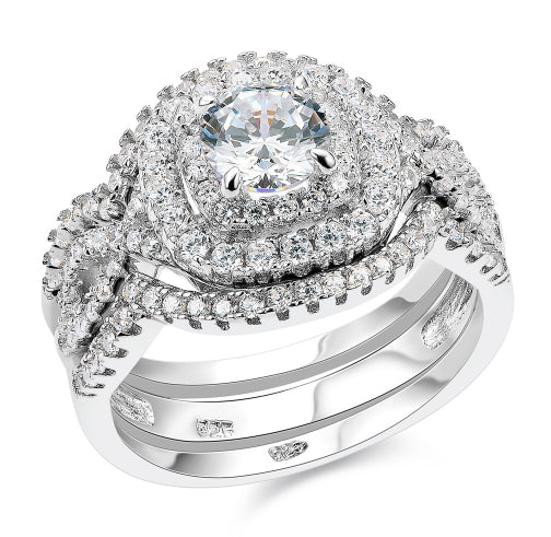 Ladies Beautiful CZ Ring Set - Wnkrs