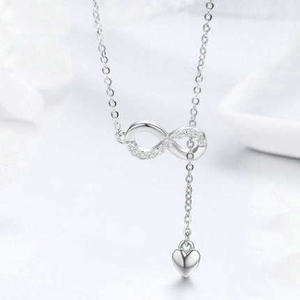 Infinity Silver Pendant Necklace - wnkrs