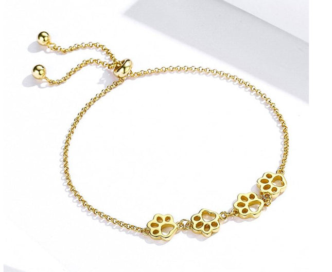 Women's 925 Sterling Silver Paws Bracelet - wnkrs