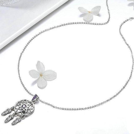 Vintage Dream Catcher Necklace Pendant for Women - wnkrs