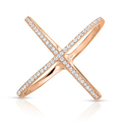 Women's Unique X-Shaped Ring - Wnkrs