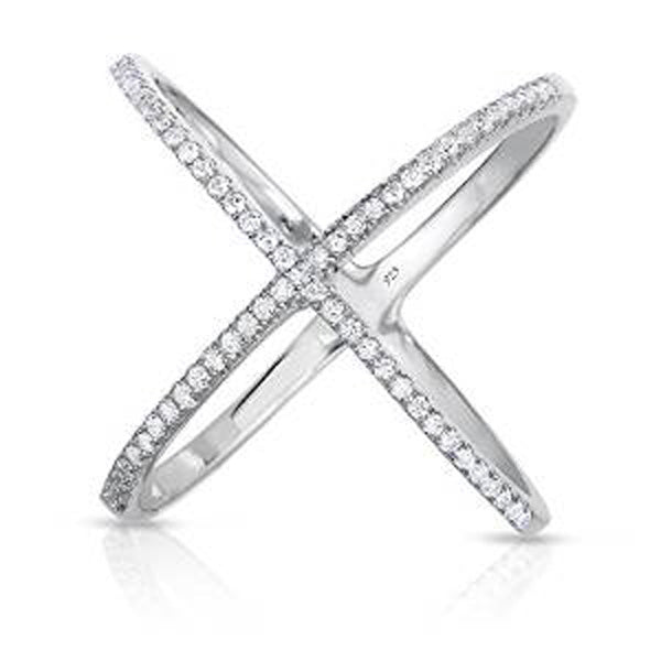 Women's Unique X-Shaped Ring - Wnkrs