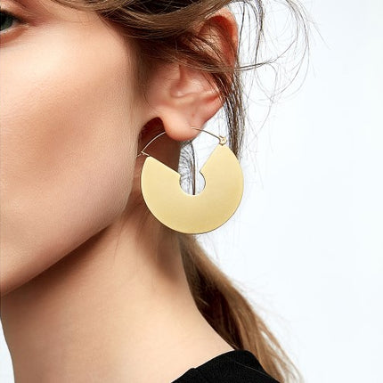 Laconic Matte Gold Dangle Earrings - Wnkrs