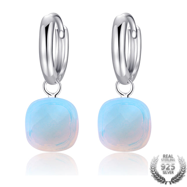 Classic Natural Moonstone Drop Earrings - Wnkrs