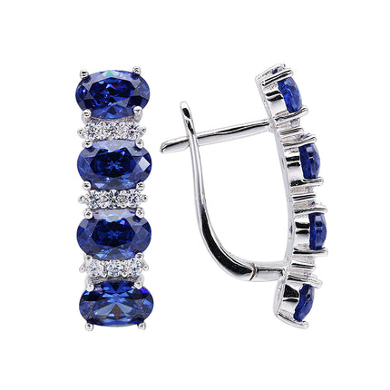 Elegant Blue Stone Earrings - Wnkrs