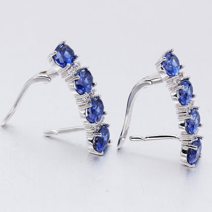 Elegant Blue Stone Earrings - Wnkrs