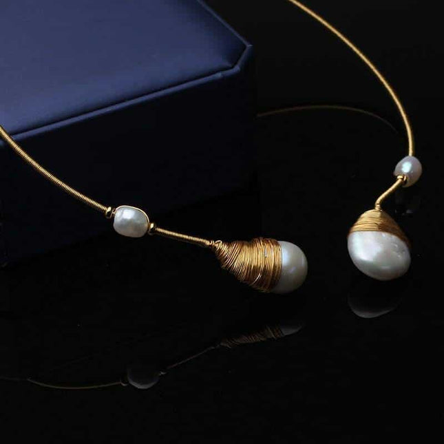 Women's Adjustable Pearls Choker - wnkrs