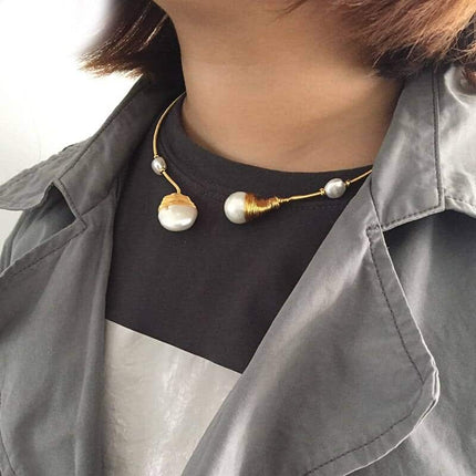 Women's Adjustable Pearls Choker - wnkrs