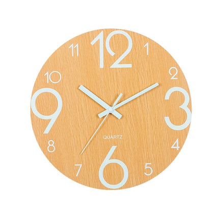 Luminous Wooden Wall Clock - wnkrs