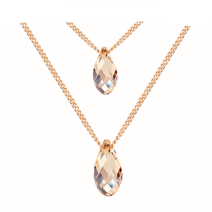 Women's Waterdrop Crystal Necklace - Wnkrs