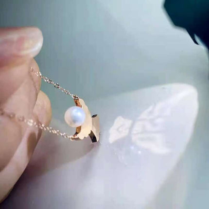 18K Gold Angel Pendant Necklace - wnkrs