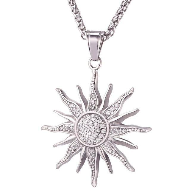 Baroque Style Rhinestone Sun Women’s Pendant - Wnkrs