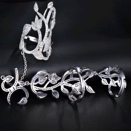 Women's Unique Two-Fingers Ring - Wnkrs