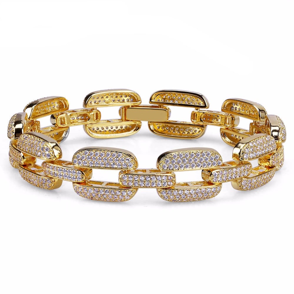 Iced Out Hip-Hop Bracelet