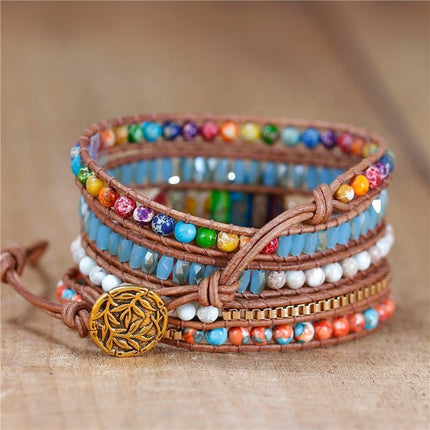 Women's Heart Charm Beaded Bracelet - wnkrs