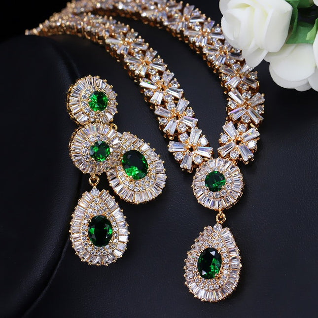 Luxury Colorful Cubic Zirconia Women's Jewelry Sets - Wnkrs