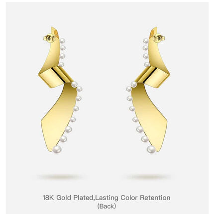 Women’s Luxury Pearls Drop Earrings - Wnkrs