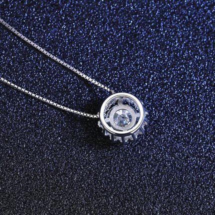 1ct Moissanite Pendant Necklace for Women - wnkrs