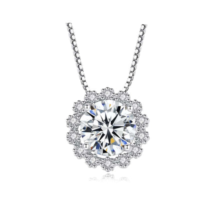 1ct Moissanite Pendant Necklace for Women - wnkrs