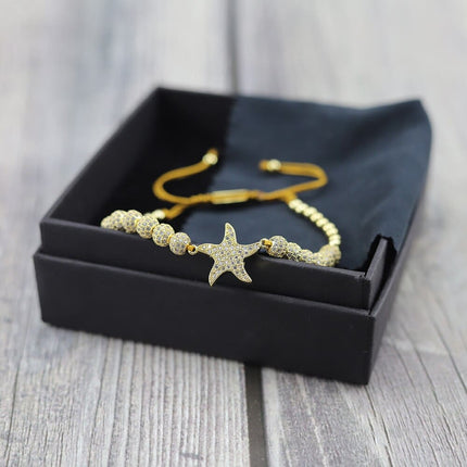 Luxury Jewelry Women's Bracelet in the Form of a Starfish - Wnkrs