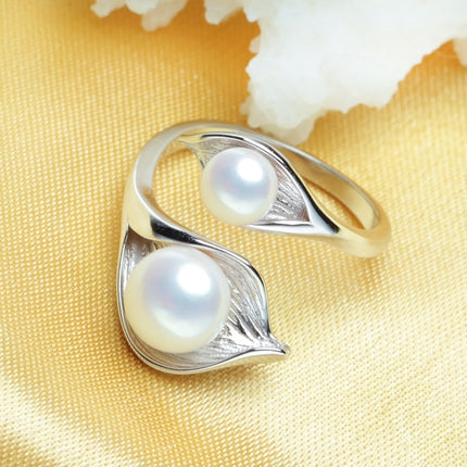 Leaves Shaped 925 Silver Pearls Women's Jewelry 4 pcs Set - Wnkrs
