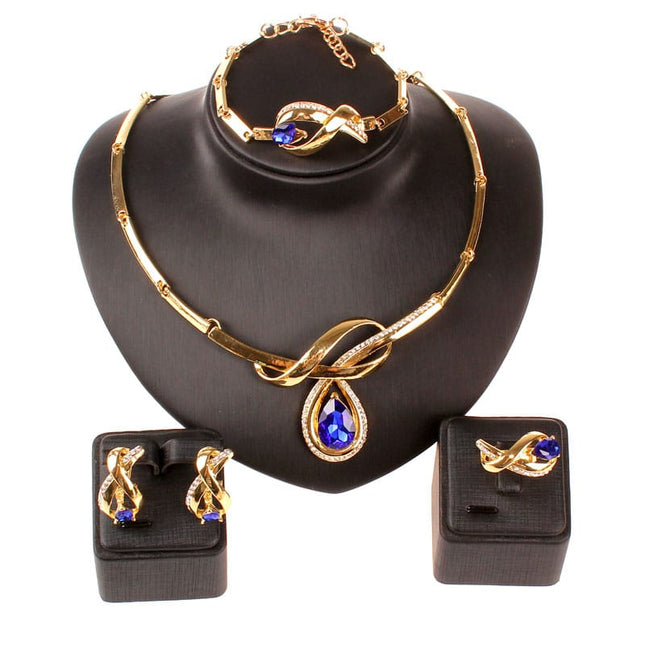 Elegant Knot Shaped Sparkling Women's Jewelry Set - Wnkrs