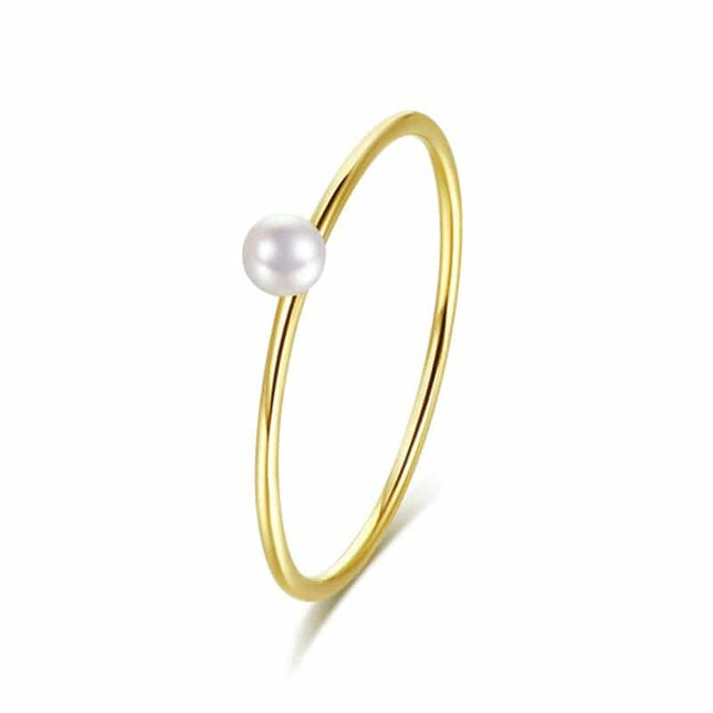 14K Yellow Gold Women's Pearls Ring - wnkrs