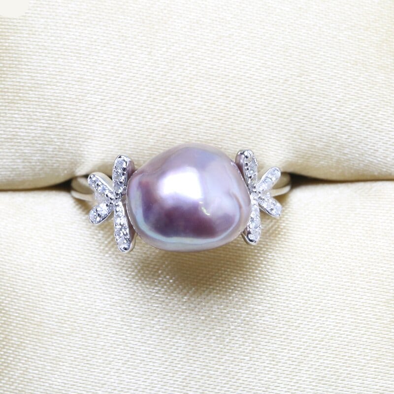 Elegant Natural Pearl Ring for Women