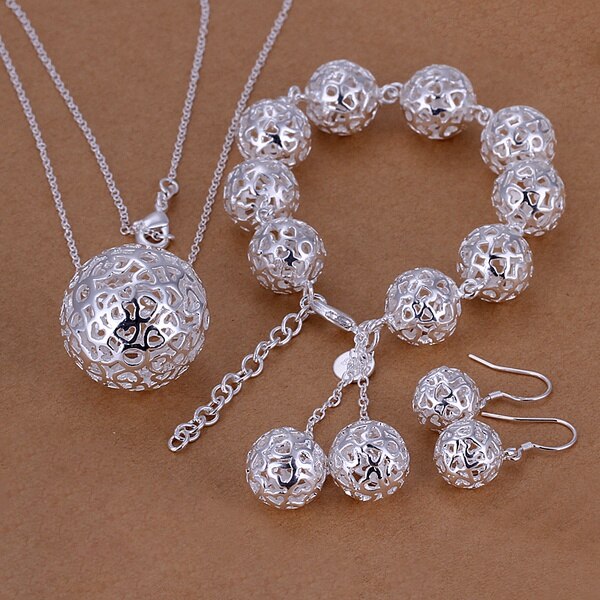 Ball Shaped Jewelry Three Pieces Set - Wnkrs