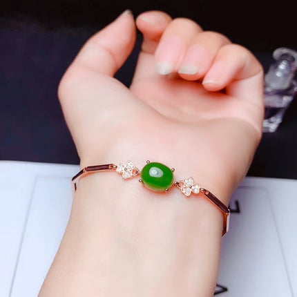 Natural Green Jade Bracelet - Wnkrs