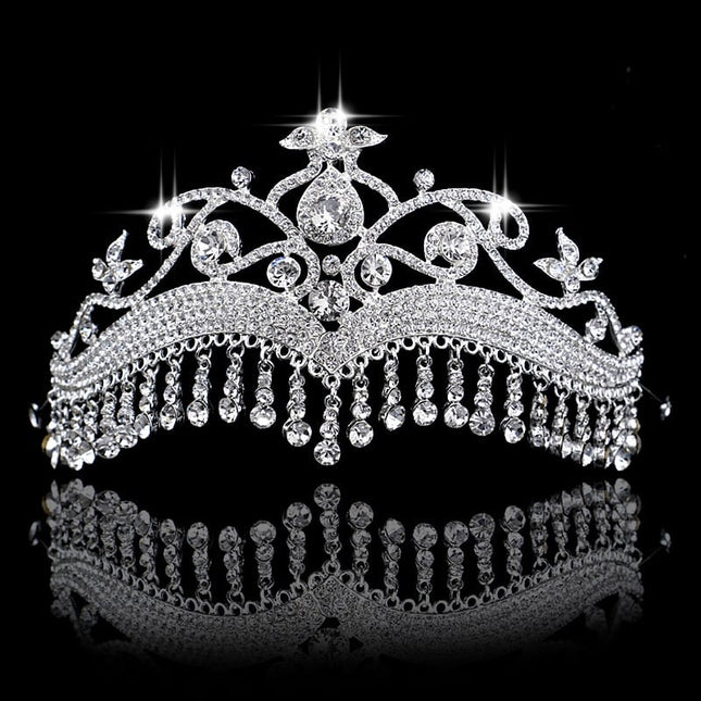 Women's Crystal Tassel Tiara - wnkrs